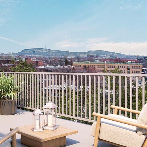 Terrasse sur le toit